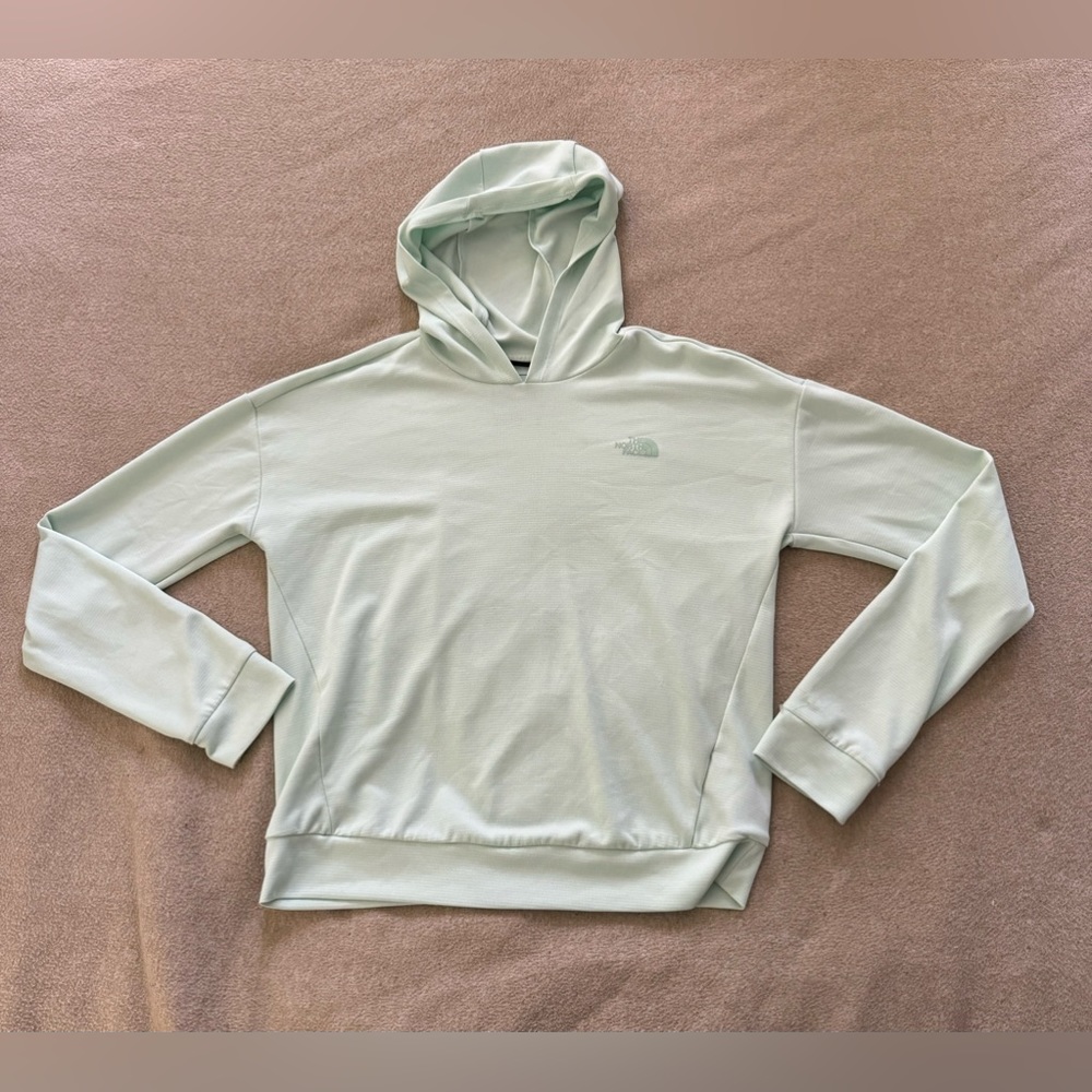 The North Face Wander Blue Hoodie Pullover Light Jacket Size Medium Women
